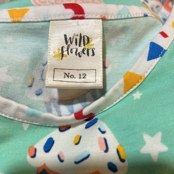 Wildflowers cupcake print size 12 girls twirl dress - Picture 7 of 7